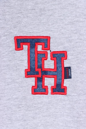 TOMMY HILFIGER Jeans Embroidered Initials Varsity Logo T-Shirt (XL)