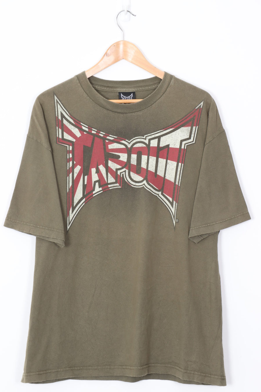 TAPOUT Khaki Green Sun USA Made Tee (XL)