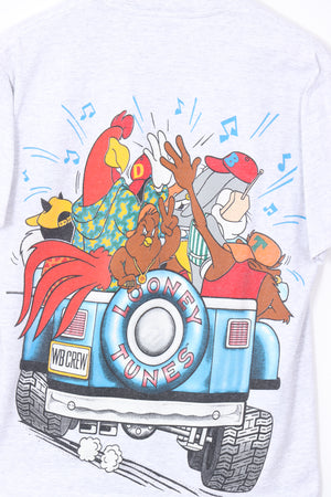 1993 VINTAGE LOONEY TUNES Jeep Front & Back Tee (S)