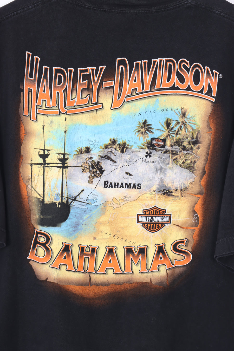 HARLEY DAVIDSON Bahamas Map Graphic Tee (XXL)