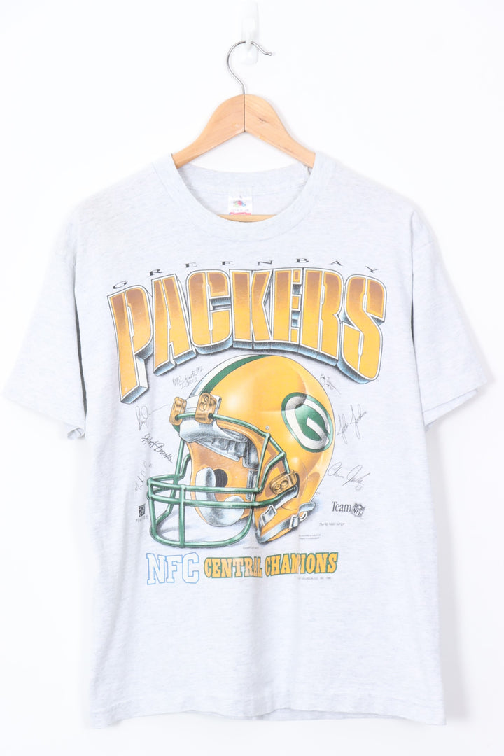 1995 VINTAGE Green Bay Packers Football Helmet USA Made Tee (M)