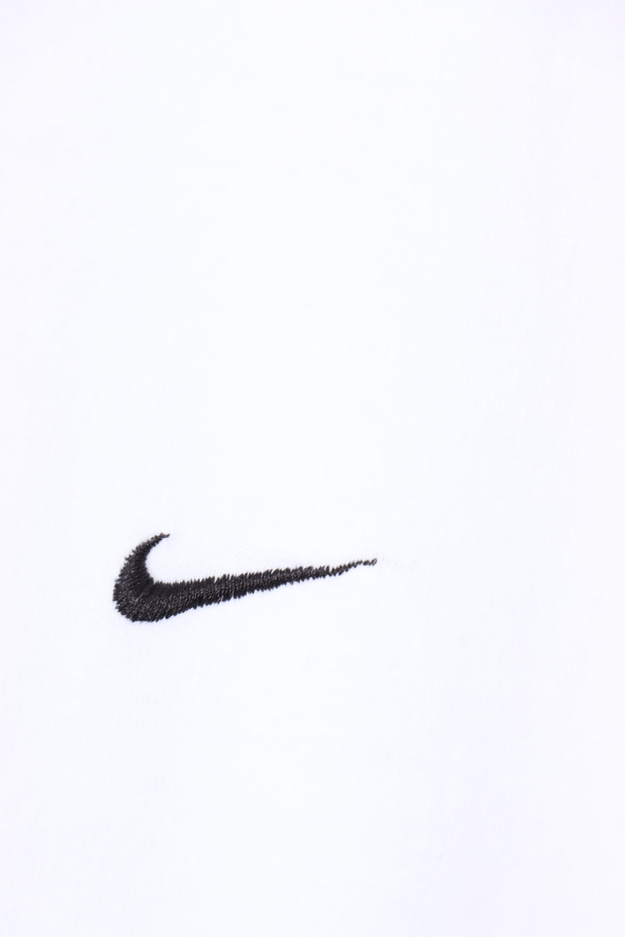 NIKE Embroidered Swoosh Black & White Tee (L-XL)