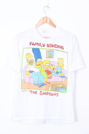 1999 VINTAGE The Simpsons Family Bonding Single Stitch Tee (S)