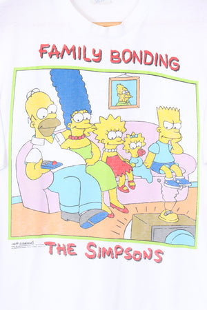 1999 VINTAGE The Simpsons Family Bonding Single Stitch Tee (S)