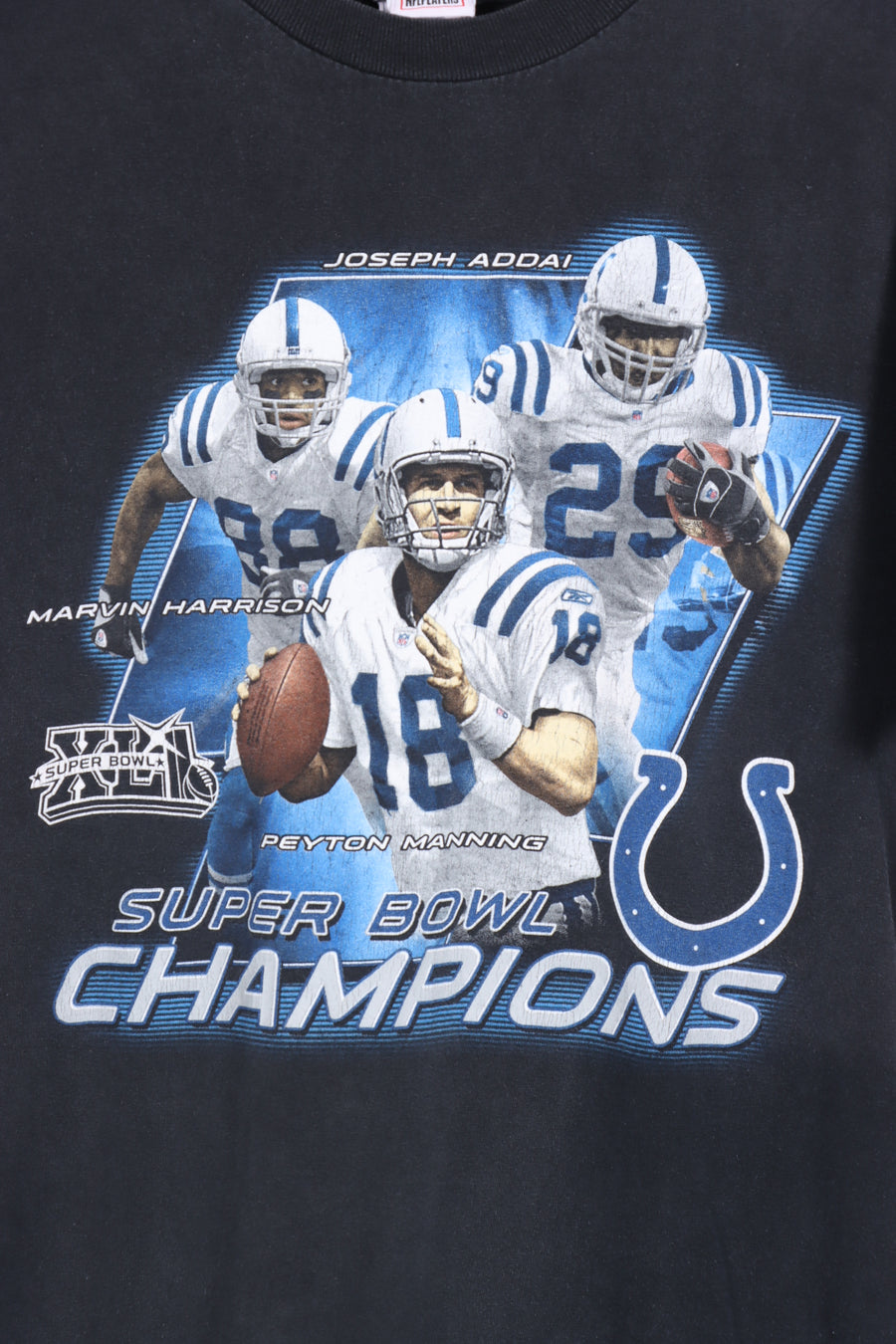 NFL SUPER BOWL CHAMPIONS Colts Peyton Manning Tee (S-M)