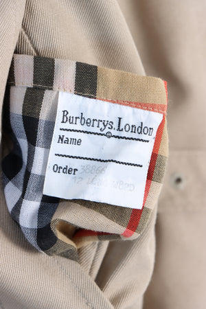 Vintage BURBERRY Long Beige Trench Coat (Women's 12)