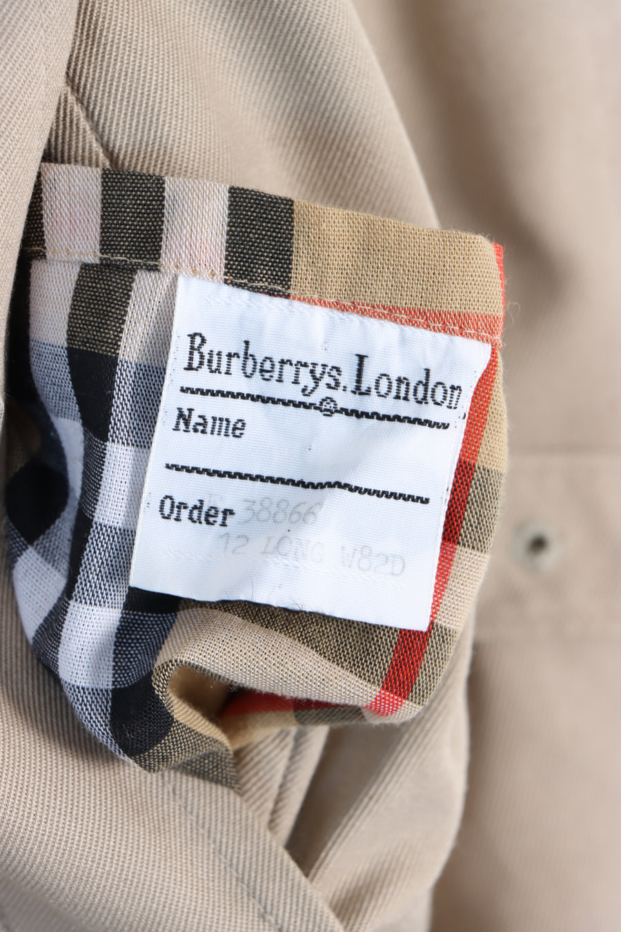 Vintage BURBERRY Long Beige Trench Coat (Women's 12)