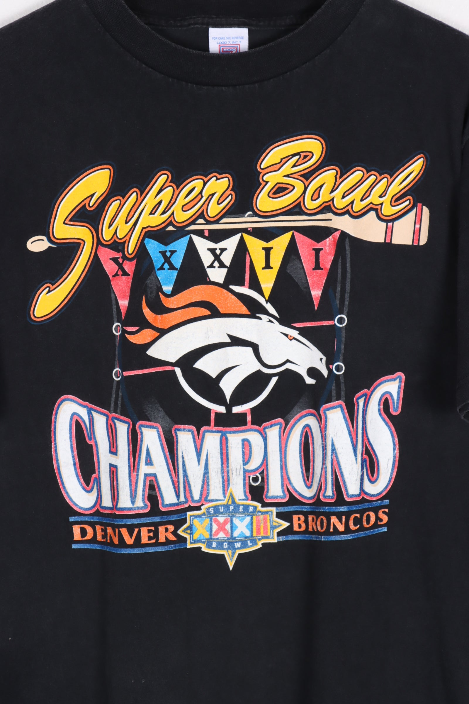 Vintage Logo 7 Broncos 1997 AFC Champs Shirt - TokoPyramid