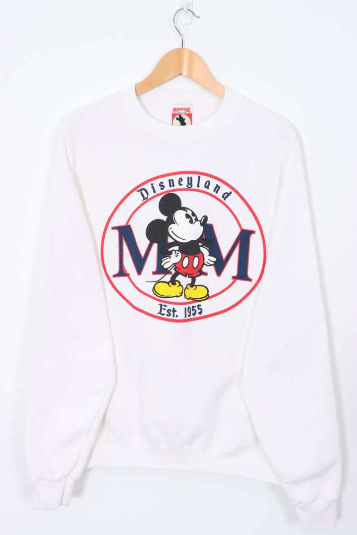 DISNEY Classic Mickey Mouse 'MM' Sweatshirt USA Made (L)