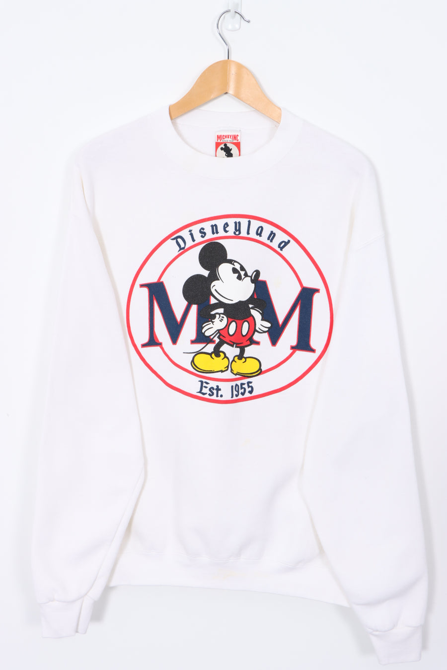 DISNEY Classic Mickey Mouse 'MM' Sweatshirt USA Made (L)