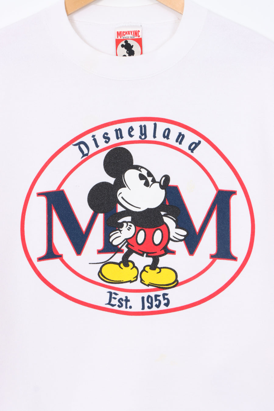 DISNEY Classic Mickey Mouse 'MM' Sweatshirt USA Made (L)