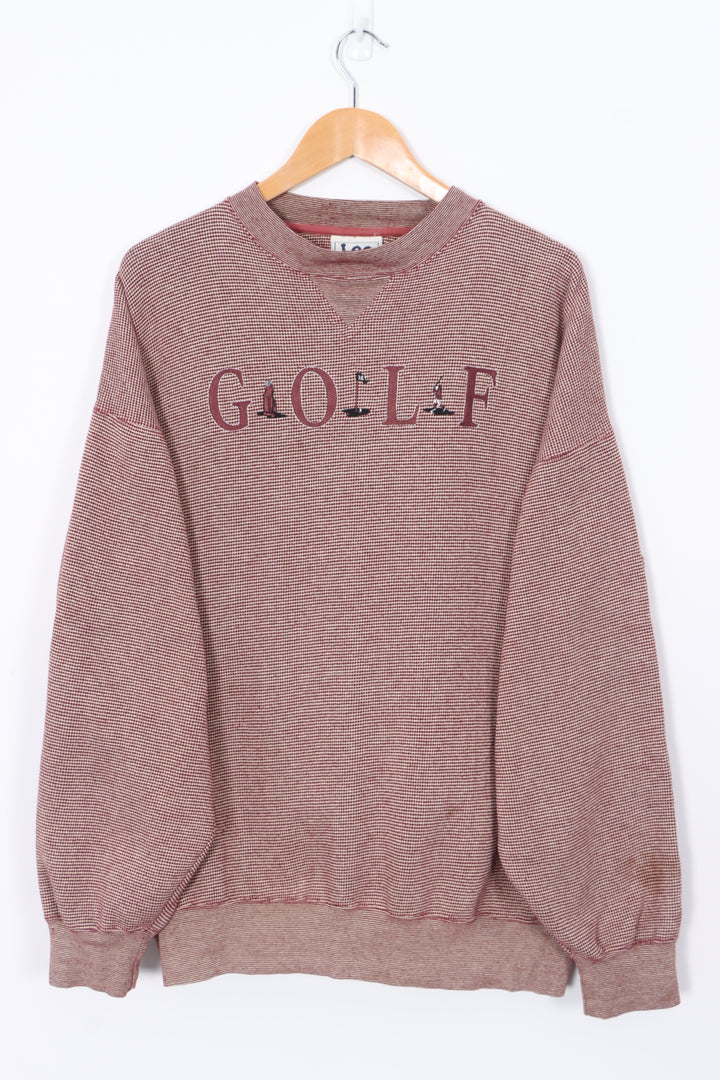 Golf Embroidered LEE SPORT Knit Sweatshirt (XL)