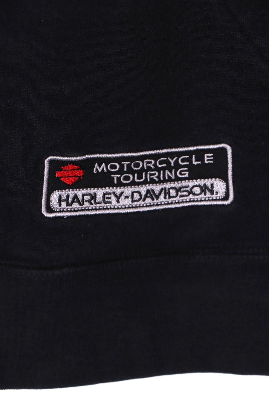 HARLEY DAVIDSON Embroidered Wolf Full Zip Oversized Hoodie (L-XL)