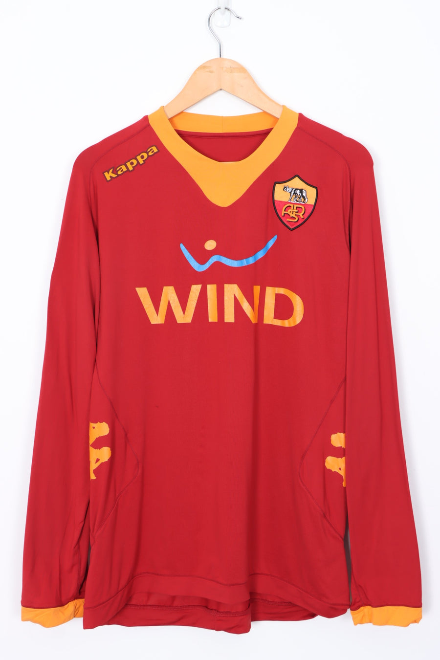 AS Roma 2011/2012 Totti #10 KAPPA Long Sleeve Home Soccer Jersey (XXL)