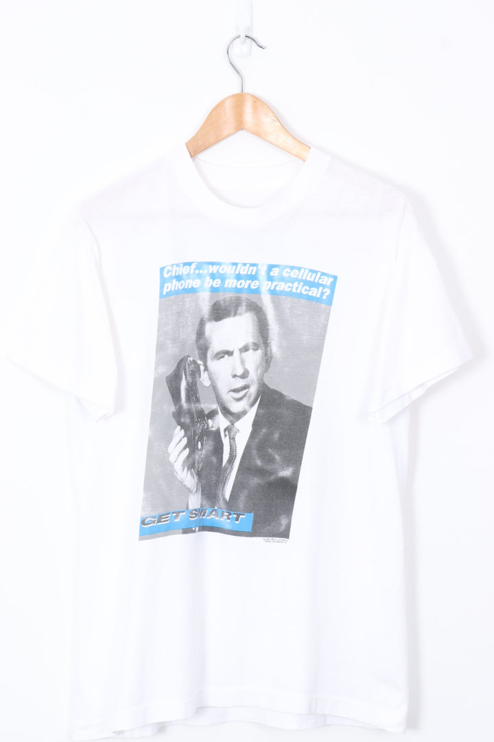 1993 VINTAGE Get Smart CBS Maxwell Phone Promo Graphic Tee (M)