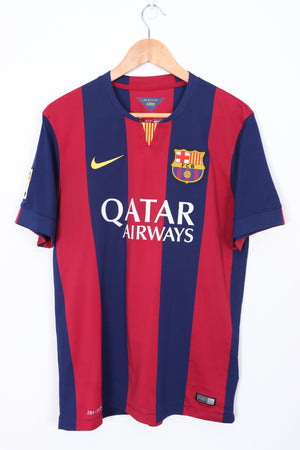 Barcelona 2014/2015 NIKE Home Soccer Jersey (M)