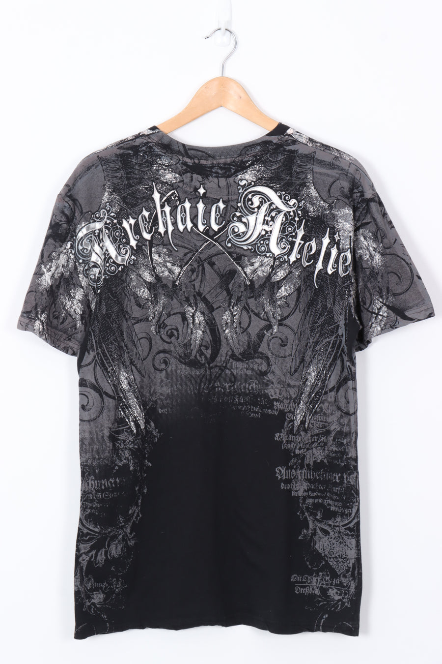 AFFLICTION Archaic Atelier Black & Grey T-Shirt (M)