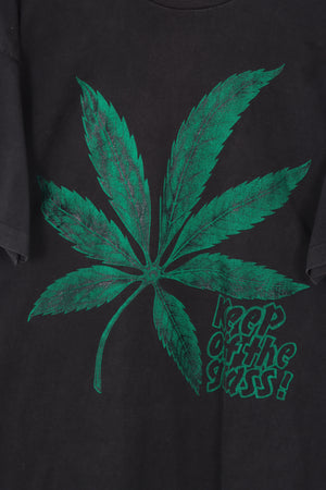 'Keep off the Grass!' Weed Marijuana Single Stitch Tee (XL)