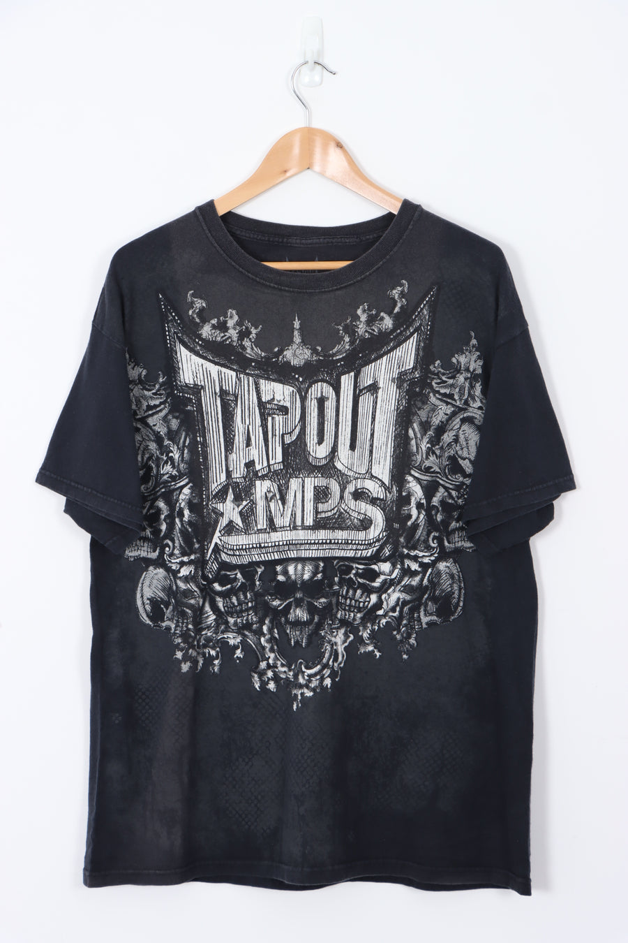 TAPOUT MPS Large Gothic Skull Graphic T-Shirt (XL)