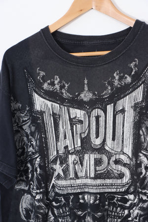 TAPOUT MPS Large Gothic Skull Graphic T-Shirt (XL)