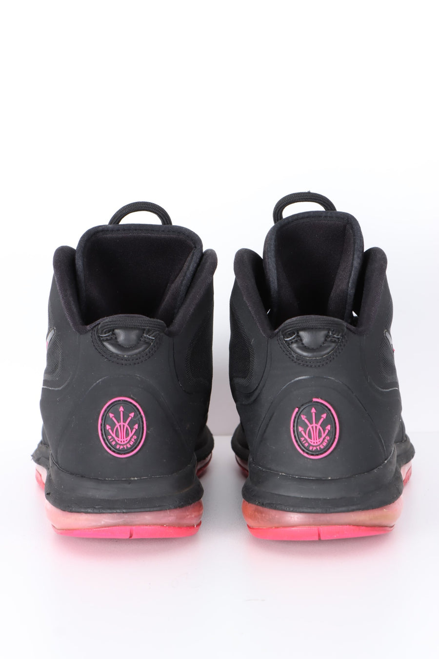 NIKE Air Max 'Uptempo Fuse 360' Black Pink Sneakers (9.5)