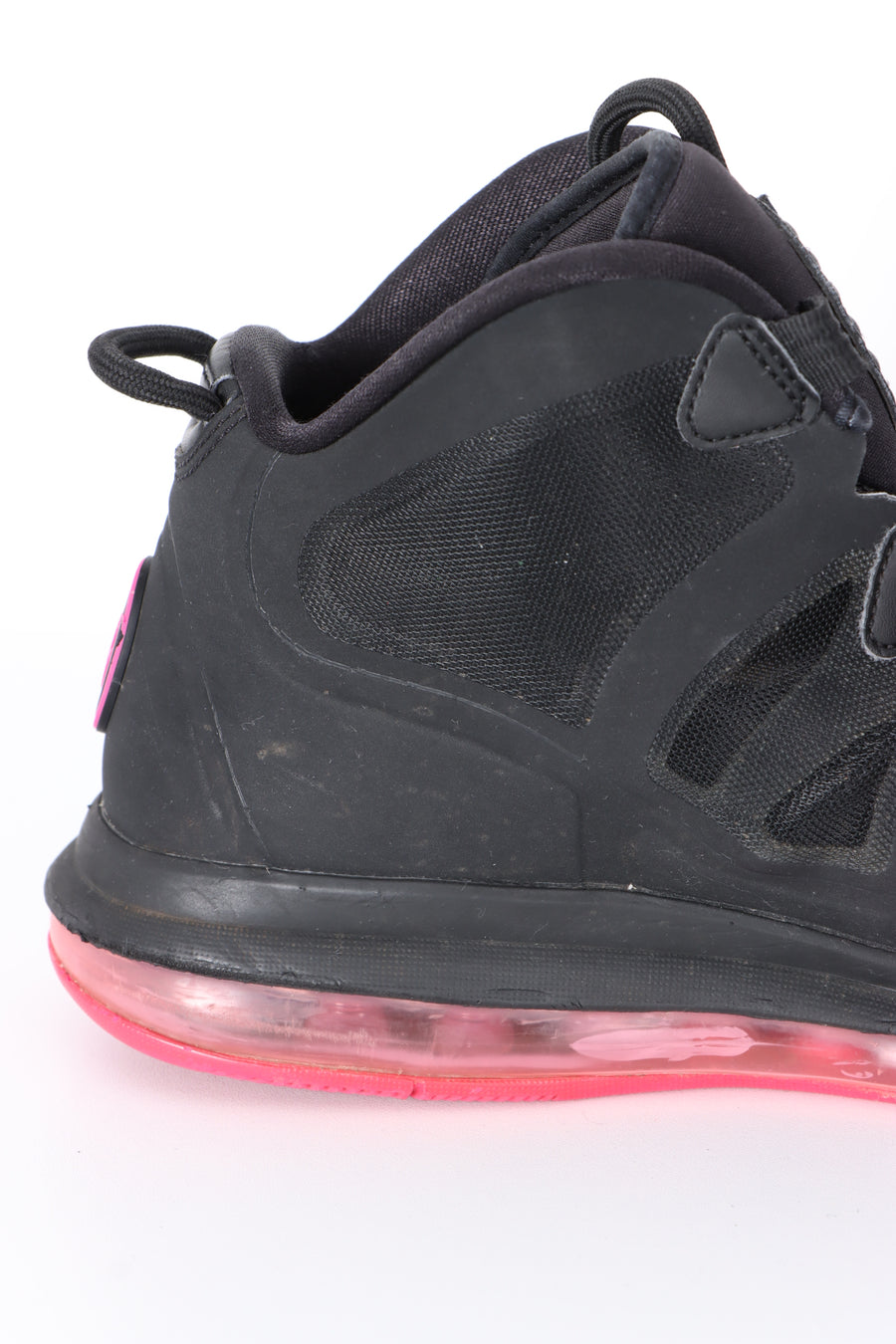 NIKE Air Max 'Uptempo Fuse 360' Black Pink Sneakers (9.5)