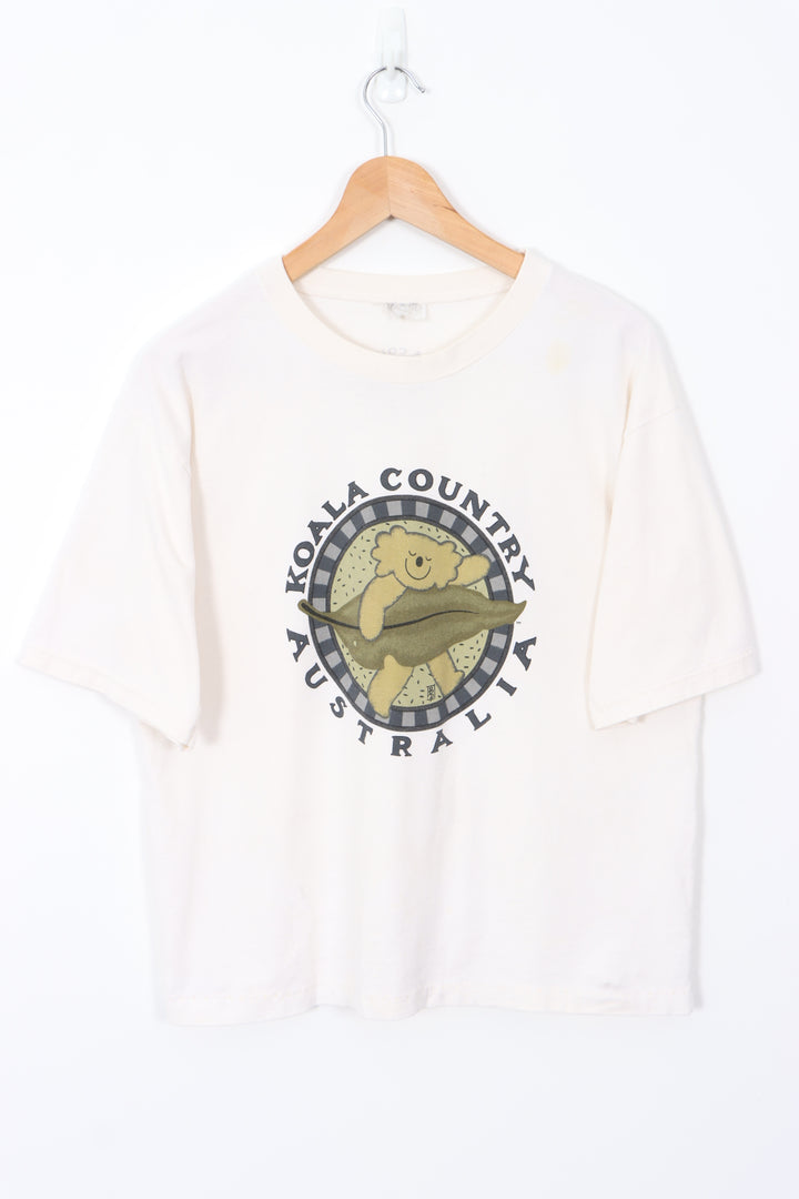 Koala Country Australia Single Stitch Boxy Fit T-Shirt (L)