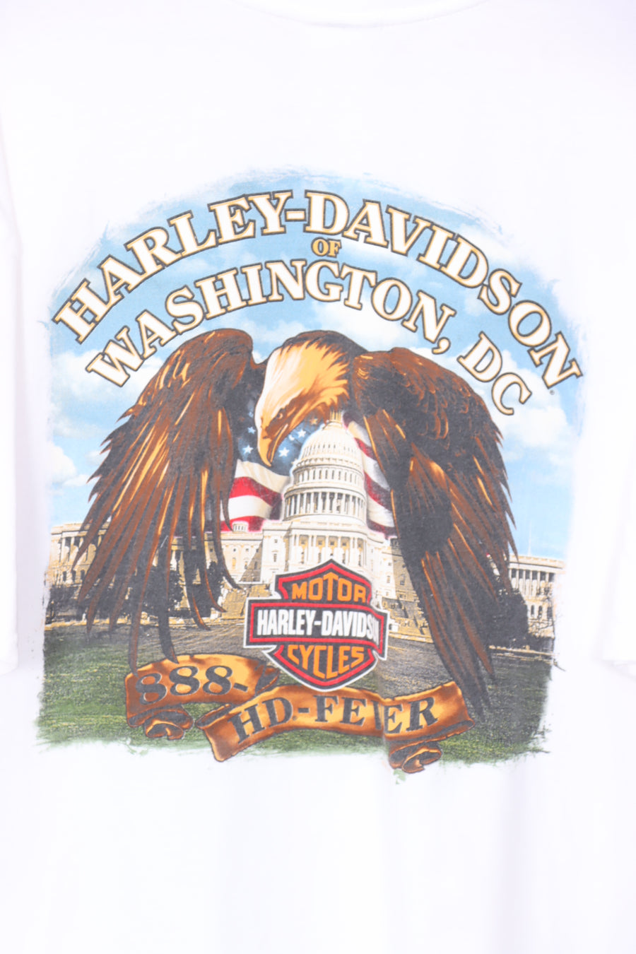 HARLEY DAVIDSON Skull & Eagle White House Washington Tee (XL)