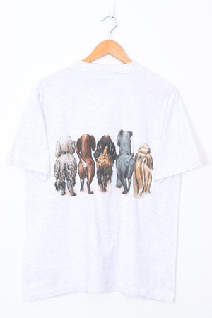 Vintage Dog Front & Bums Single Stitch Animal Tee (L)