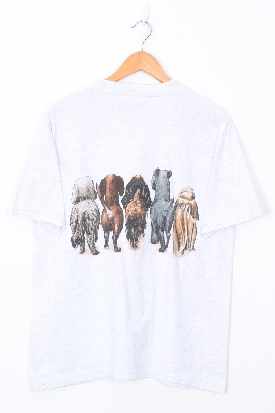 Vintage Dog Front & Bums Single Stitch Animal Tee (L)