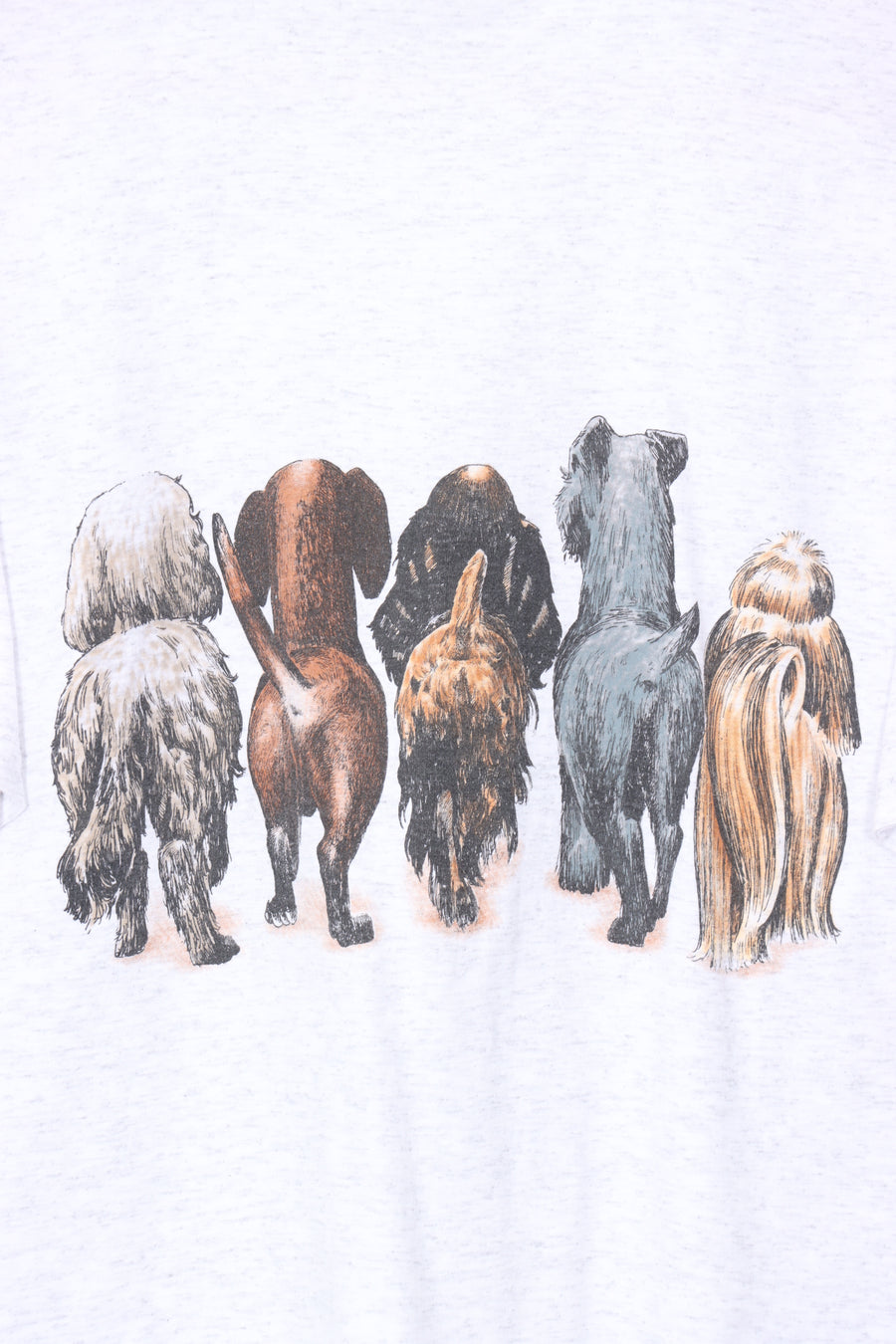 Vintage Dog Front & Bums Single Stitch Animal Tee (L)