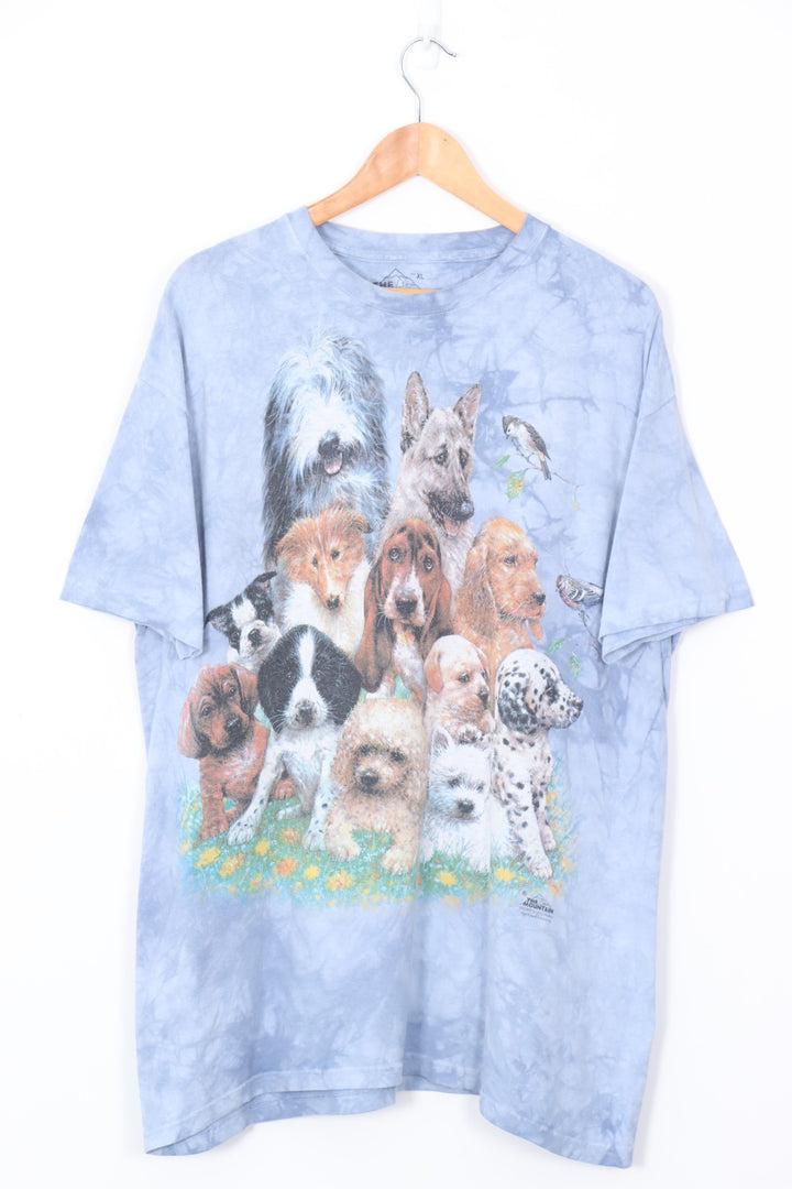 THE MOUNTAIN Puppies & Dogs Tie Dye T-Shirt (XL)