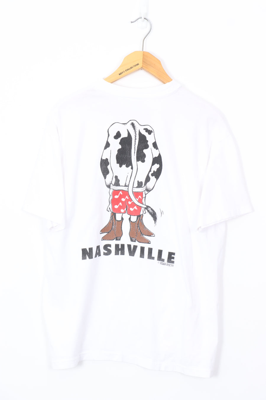 1992 Vintage Nashville Moo Y'all Front & Back USA Made Tee (L)