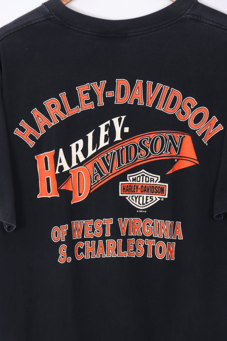 1995 VINTAGE HARLEY DAVIDSON 'Just Ride It' Engine Tee (L)