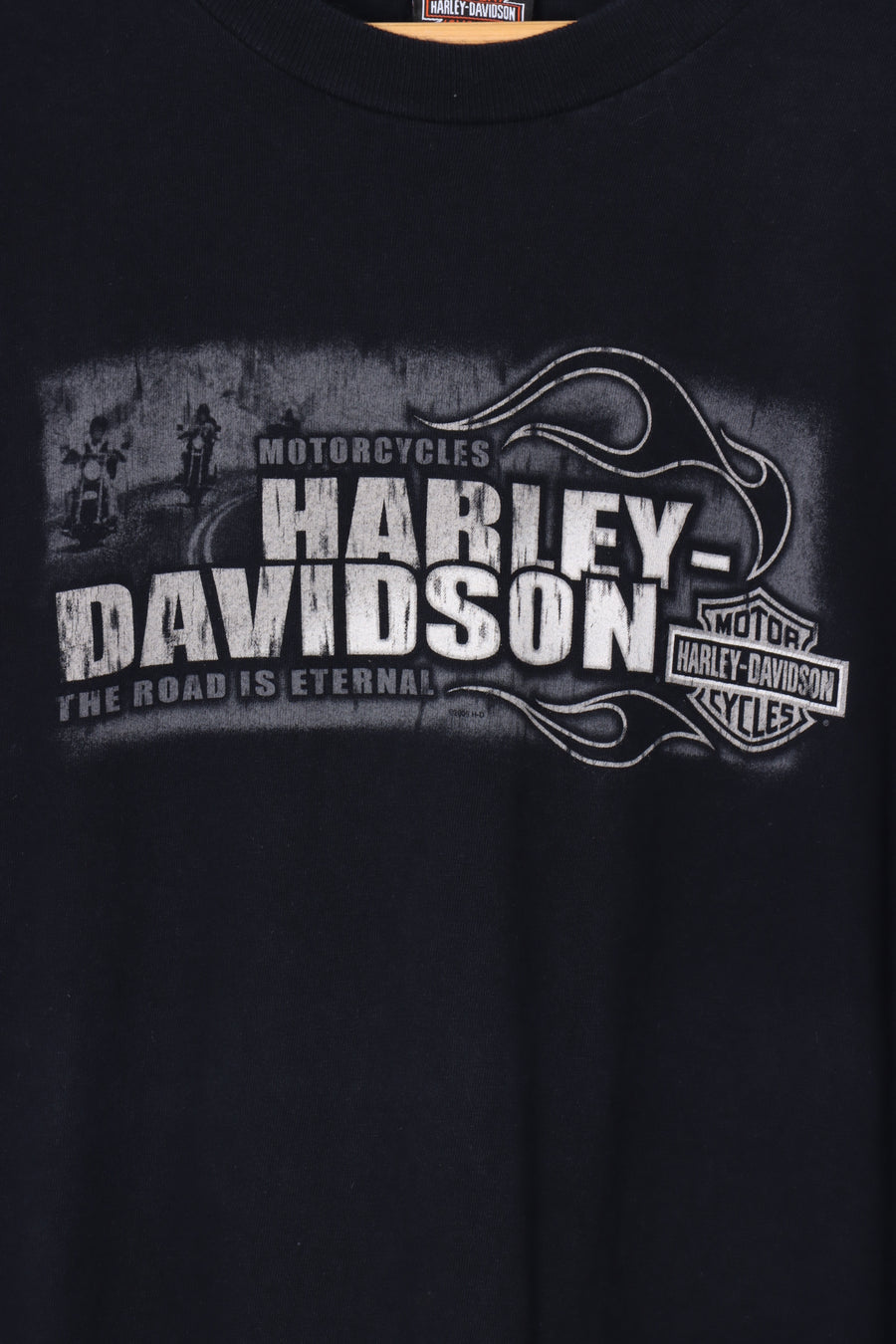 HARLEY DAVIDSON 'The Road is Eternal' USA Made Tee (M-L)