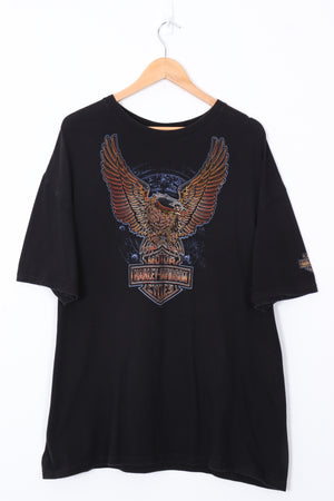 HARLEY DAVIDSON Neon Sign Eagle Wings Virginia Beach Tee (XXL)