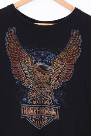 HARLEY DAVIDSON Neon Sign Eagle Wings Virginia Beach Tee (XXL)