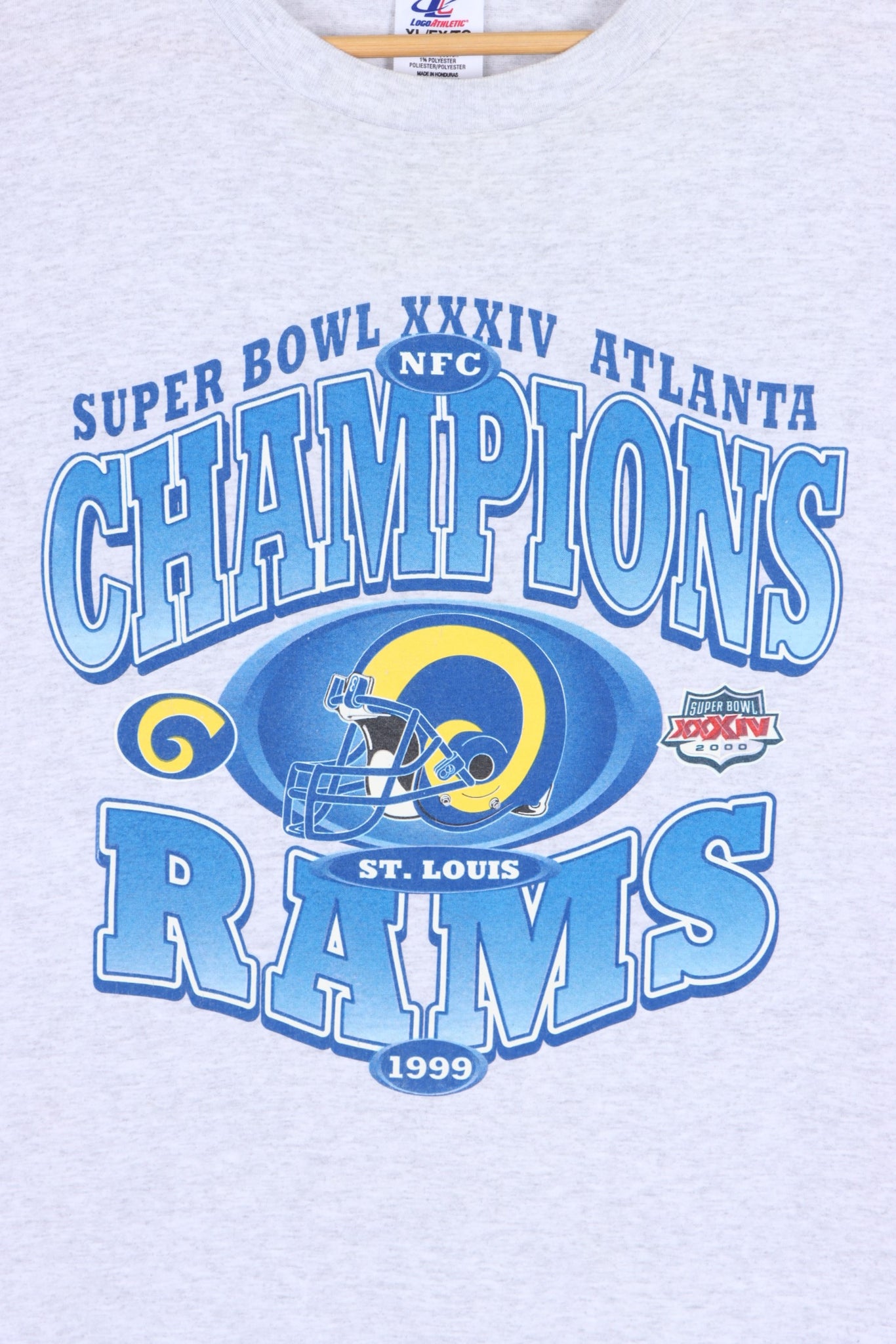 St. Louis Rams Super Bowl XXXIV Champions Graphic Tee — Sunshine