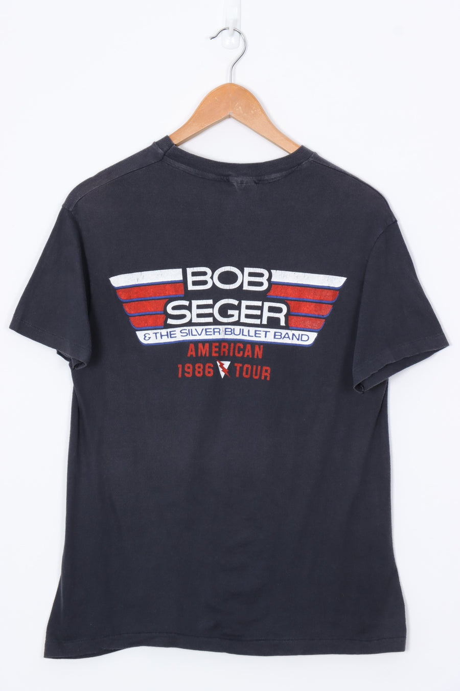 1986 VINTAGE BOB SEGER & The Silver Bullet Band Merch Tee (M)