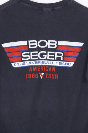 1986 VINTAGE BOB SEGER & The Silver Bullet Band Merch Tee (M)