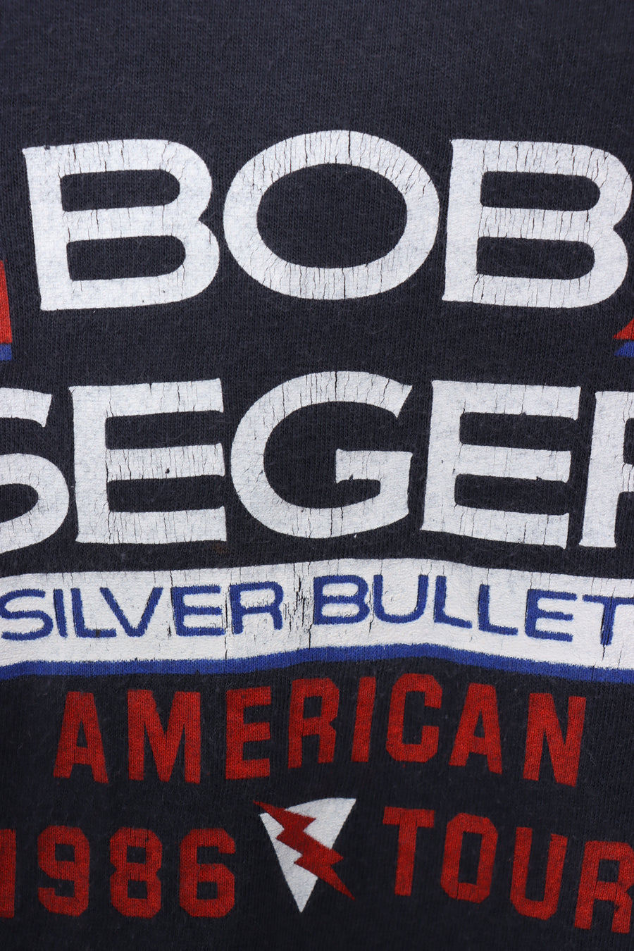 1986 VINTAGE BOB SEGER & The Silver Bullet Band Merch Tee (M)