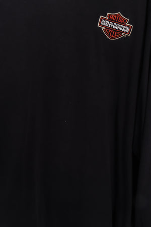 HARLEY DAVIDSON Sleeve Detail Embroidered Long Sleeve Tee (XL)