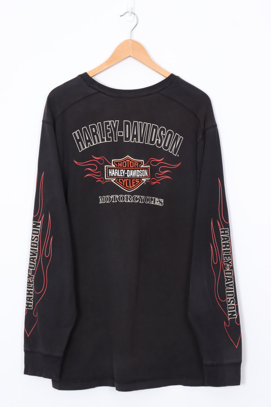 HARLEY DAVIDSON Sleeve Detail Embroidered Long Sleeve Tee (XL)