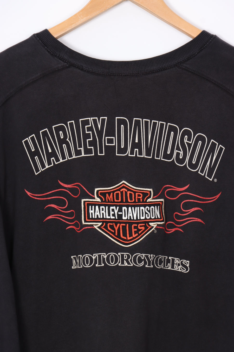 HARLEY DAVIDSON Sleeve Detail Embroidered Long Sleeve Tee (XL)