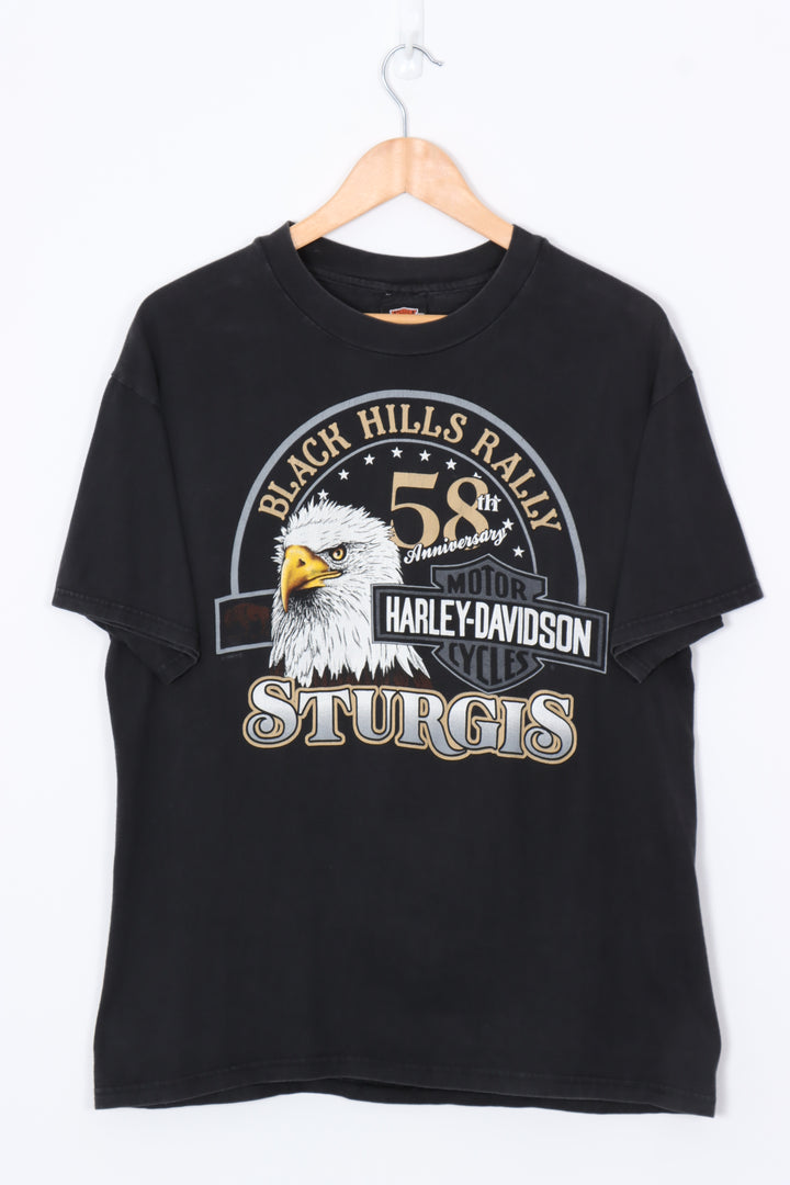 HARLEY DAVIDSON Black Hills Rally 58th Anniversary Tee (L)