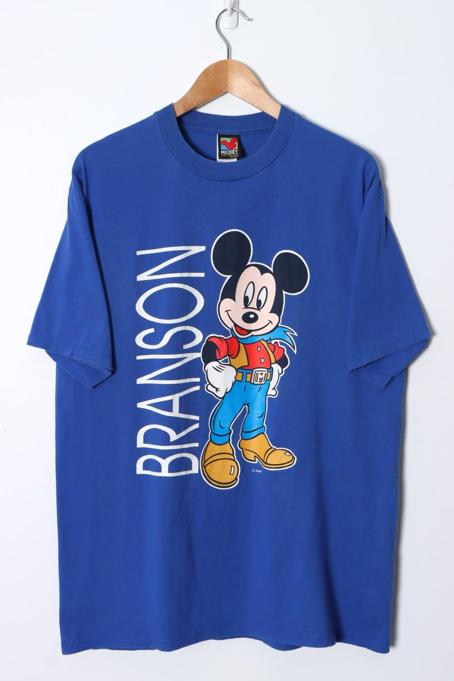 DISNEY Mickey Mouse Branson Cowboy T-Shirt USA Made (XL)