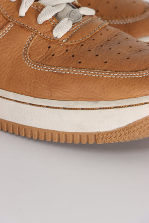 NIKE Air Force 1 Premium 'Maple Birch' Brown Leather Sneakers (9)