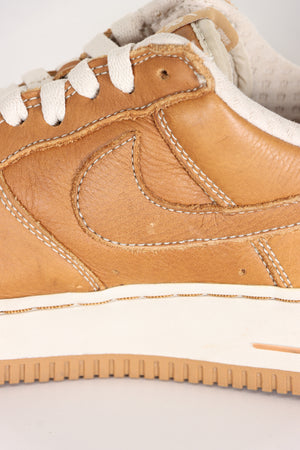 NIKE Air Force 1 Premium 'Maple Birch' Brown Leather Sneakers (9)