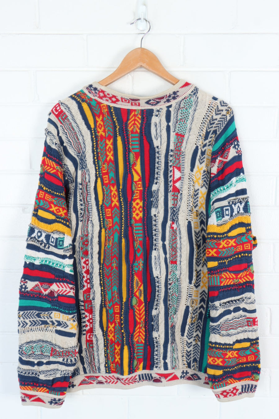 VINTAGE COOGI 3D Multicoloured Australian Made Sweater Knit (XL)