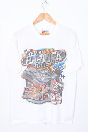 NASCAR Kevin Harvick "Polished Ready to Shine" Front Back T-Shirt (M-L)